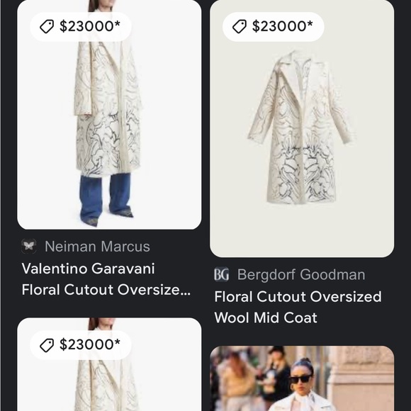 SOLD - VALENTINO Runway SS22 Floral Cutout Cashmere Coat NWT - Picture 11 of 12